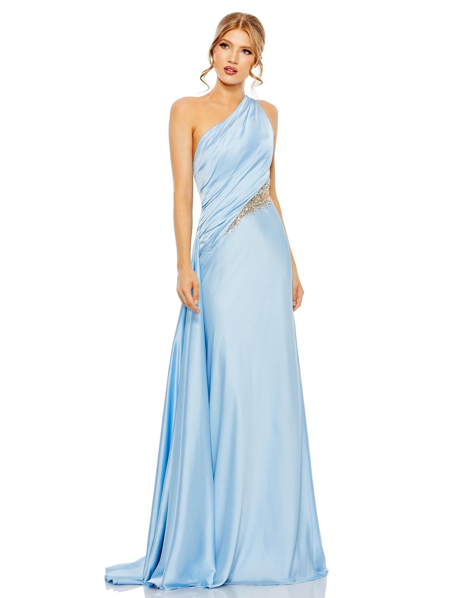 Mac Duggal 2210 Prom Long One Shoulder Formal Dress