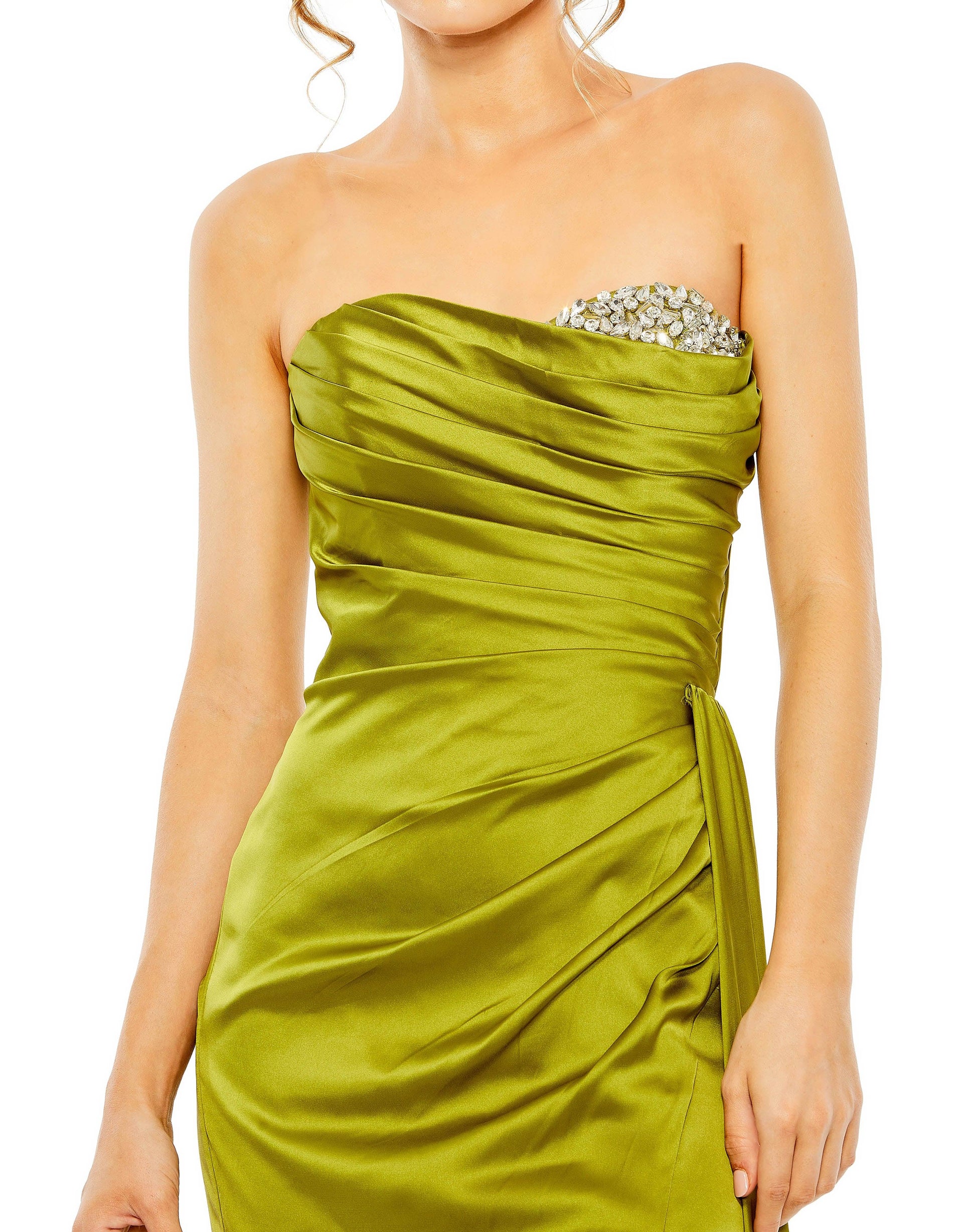 Mac Duggal 2211 Prom Long Strapless Formal Gown