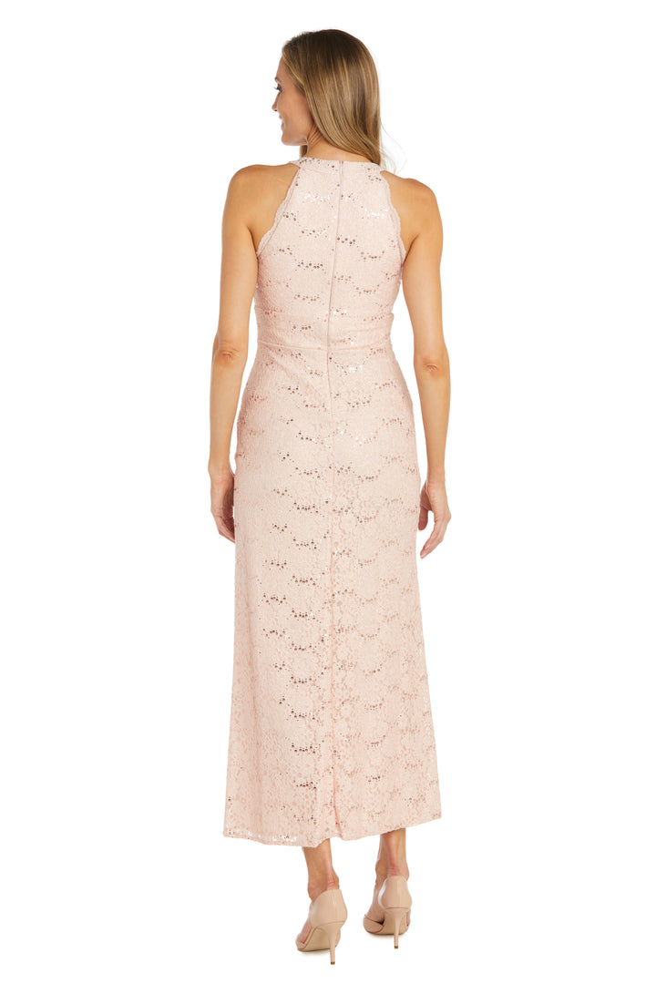 Nightway 22128 Formal Halter Evening Sequin Maxi Dress