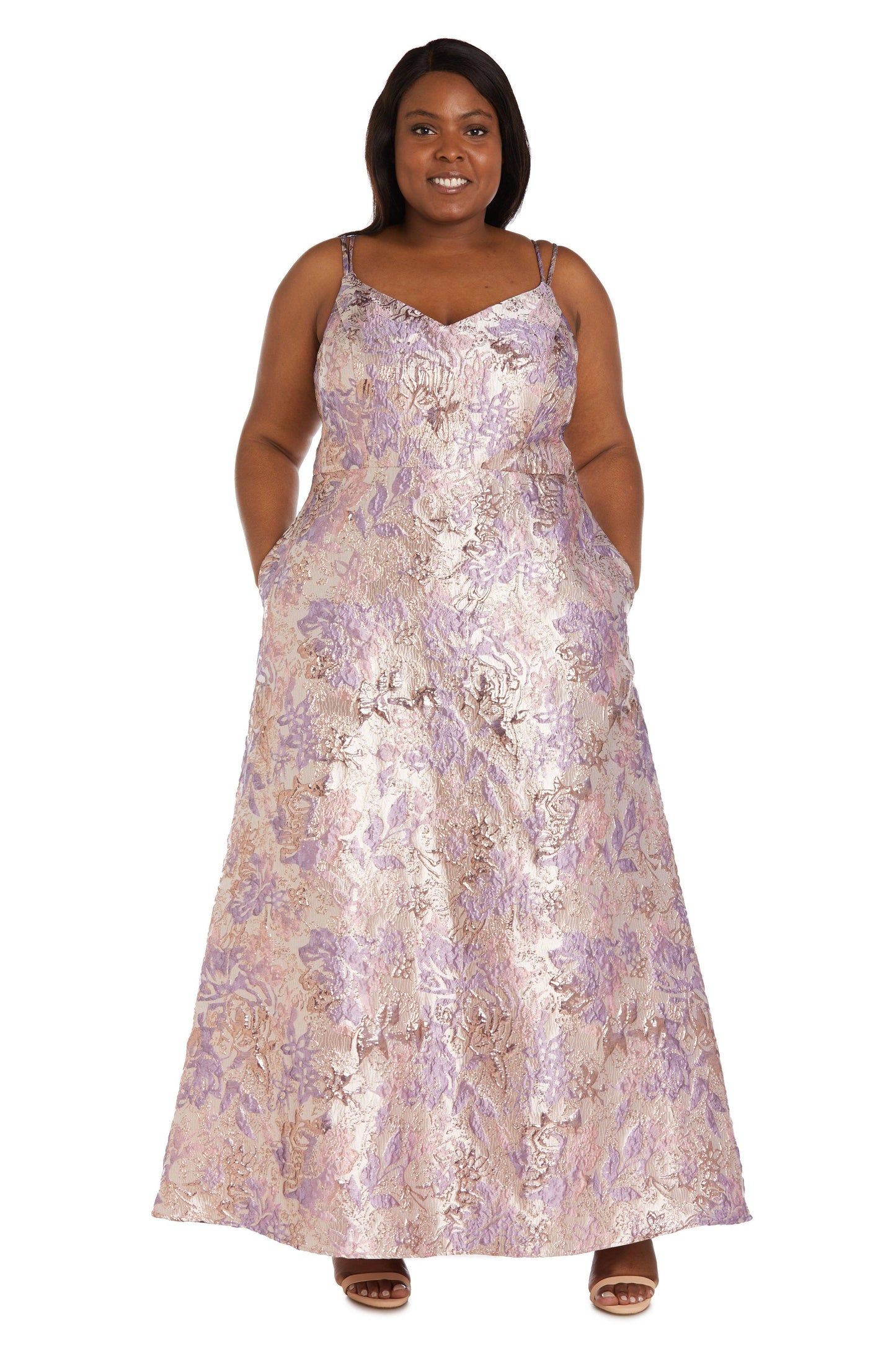 Nightway Plus Size Long Formal Prom Dress 22133W
