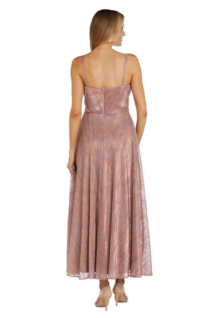 Mother of the Bride Dresses Long Formal Petite Metallic Dress Mauve