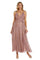 Mother of the Bride Dresses Long Formal Petite Metallic Dress Mauve