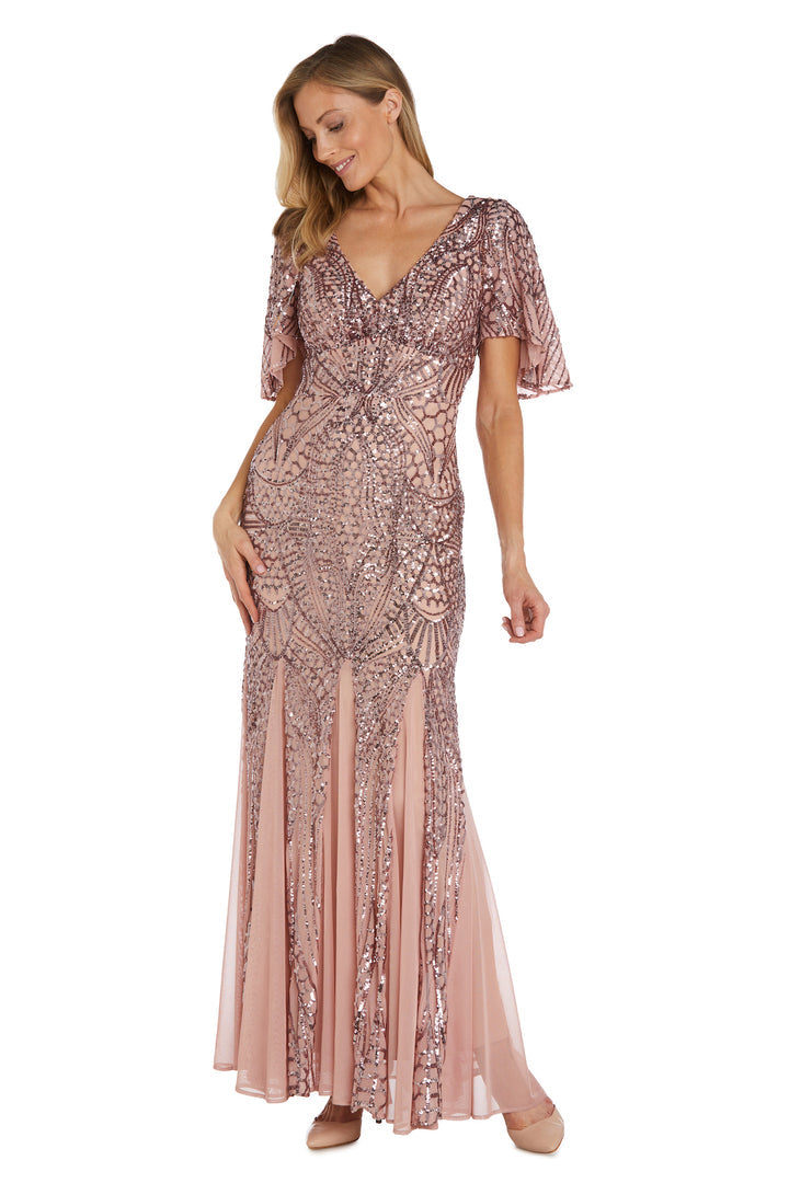 Mother of the Bride Dresses Long Mother of the Bride Sequin Formal Dress Mauve