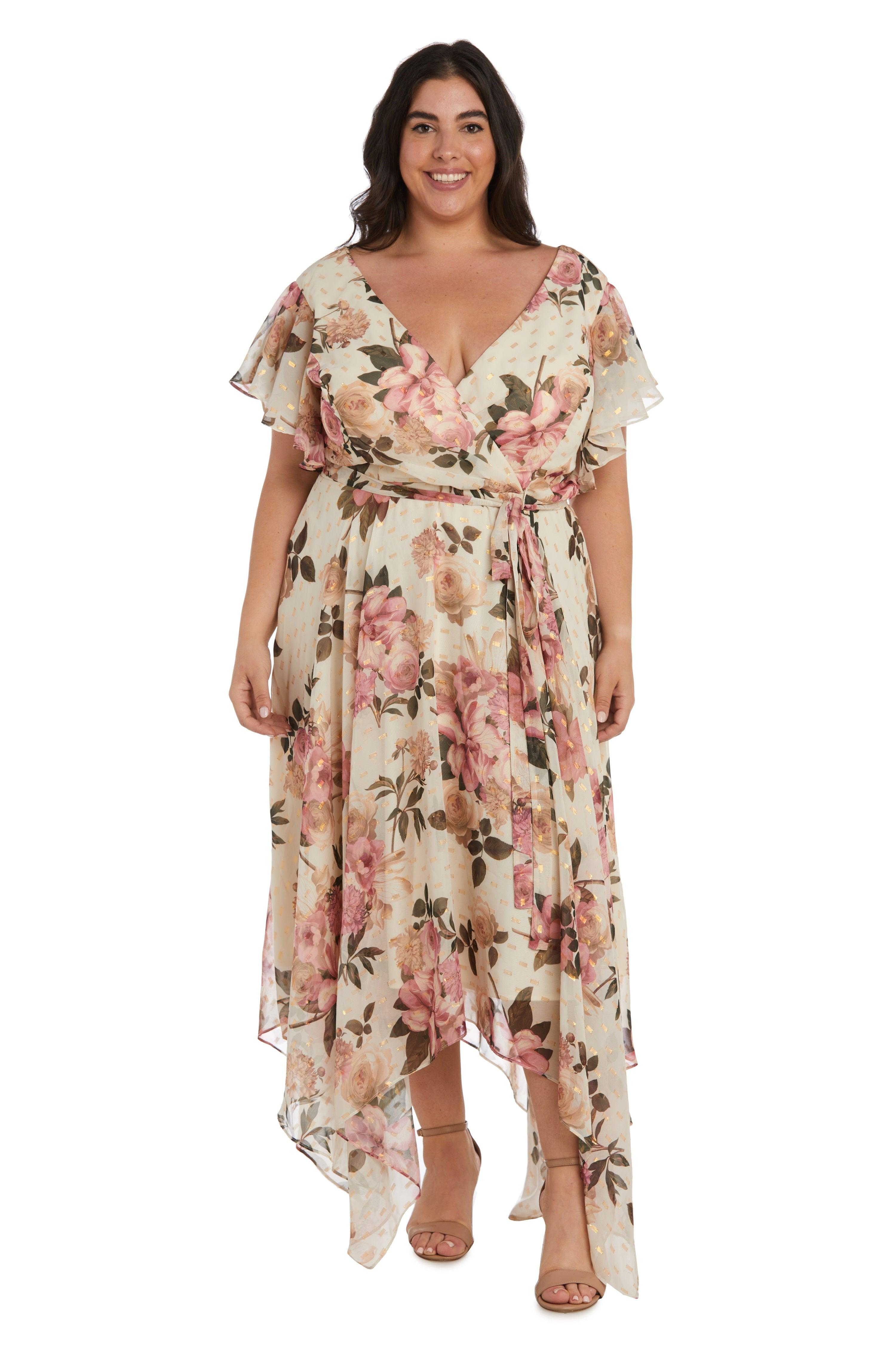 Nightway High Low Plus Size Floral Dress 22165W | The Dress Outlet Nightway High Low Plus Size Floral Dress 22165W | The Dress Outlet