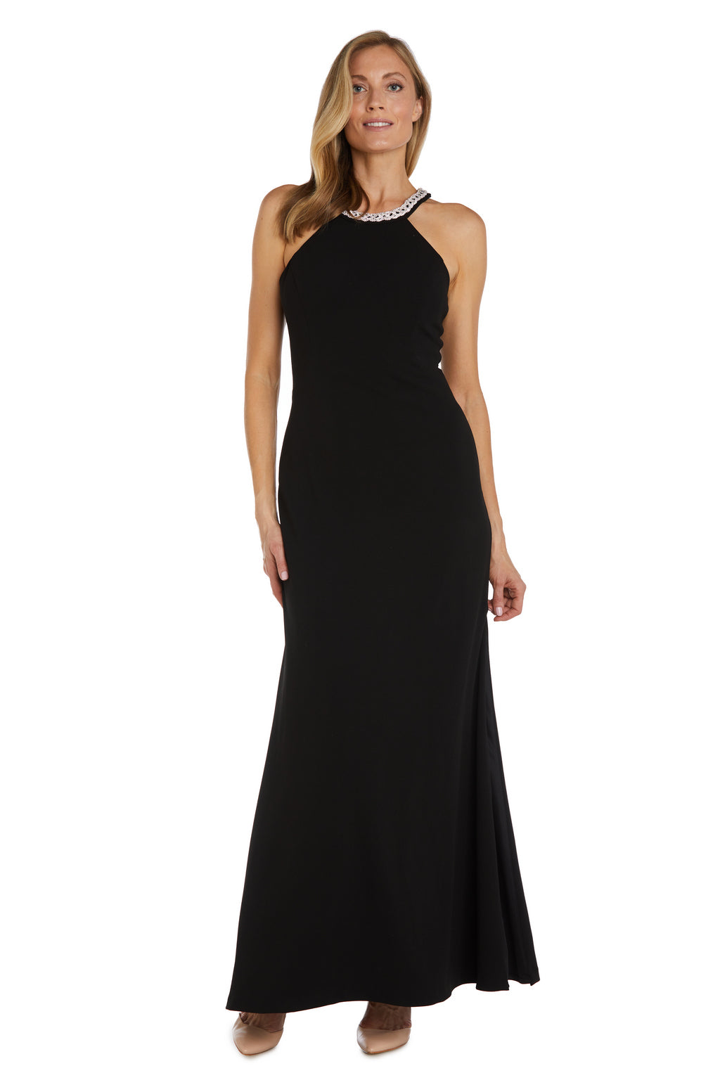 Black Nightway 22208 Formal Long Halter Evening Dress for $139.0 – The