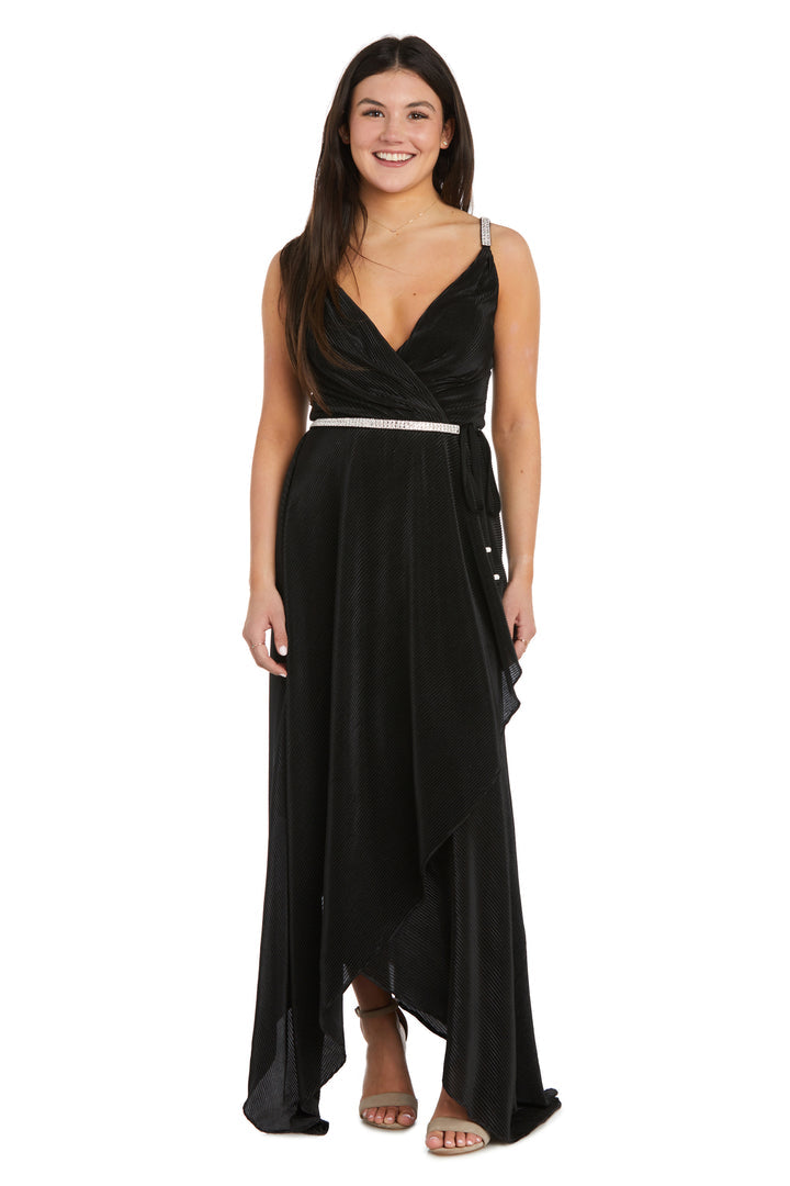 Black Nightway 22268 Long Formal High Low Evening Dress for $139.0