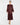 Cocktail Dresses Long Sleeve Formal Sequin Ruffle Midi Cocktail Dress Burgundy