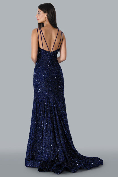 Stella Couture 23118 Long Sparkling Evening Dress