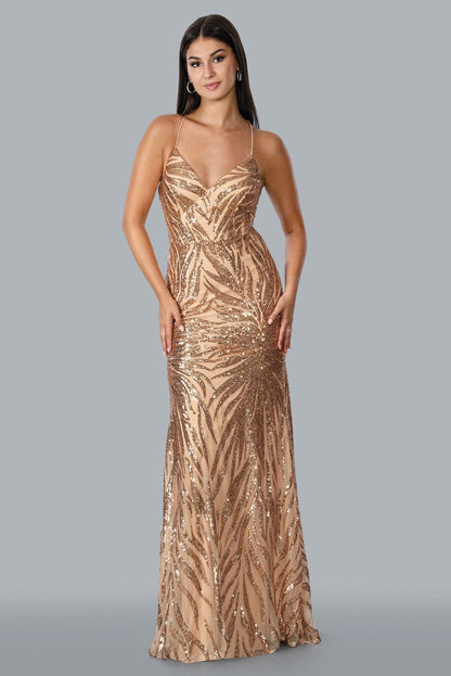Stella Couture 23138 Sexy Fitted Long Prom Dress