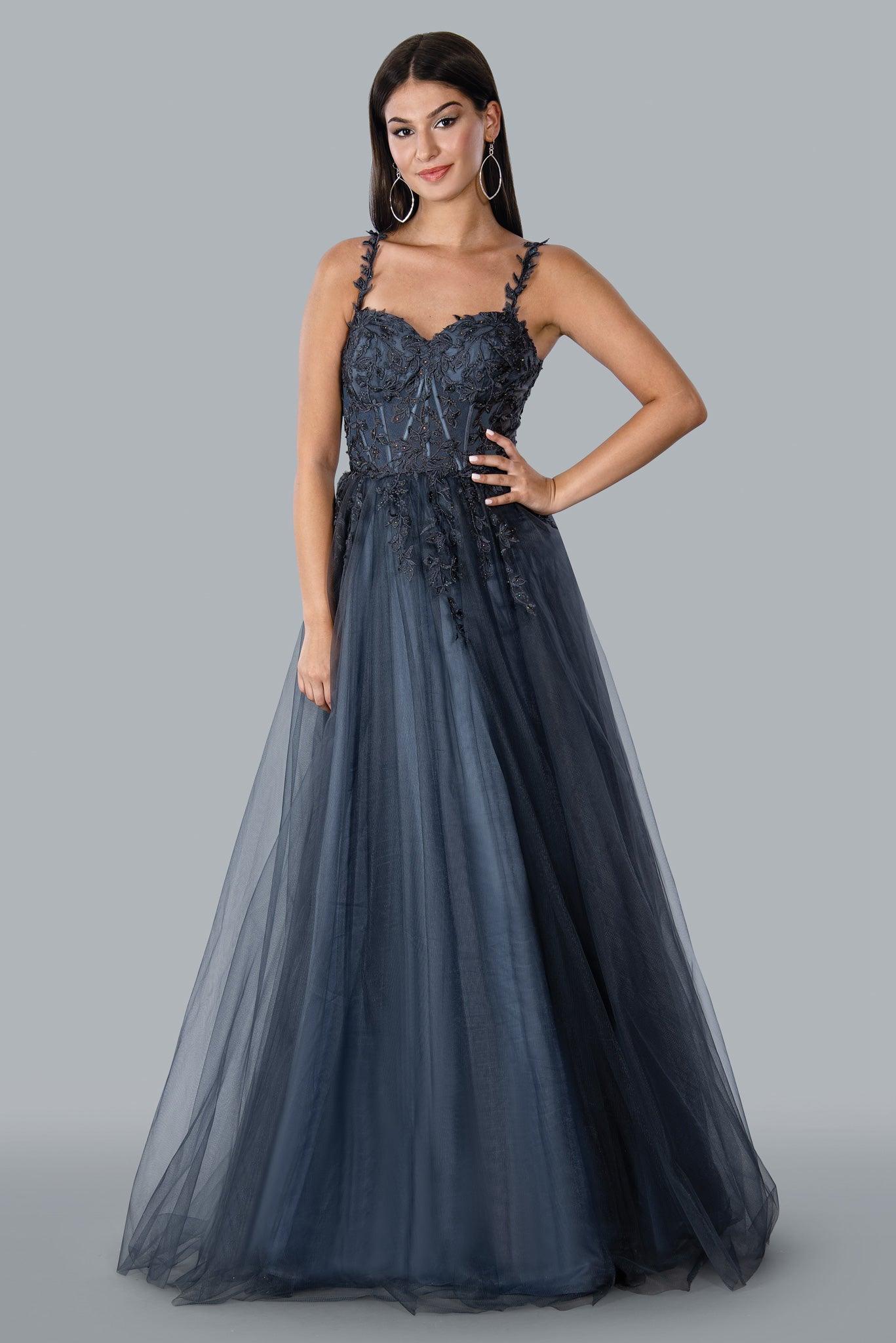 Stella Couture 23147 Long A-line Prom Dress
