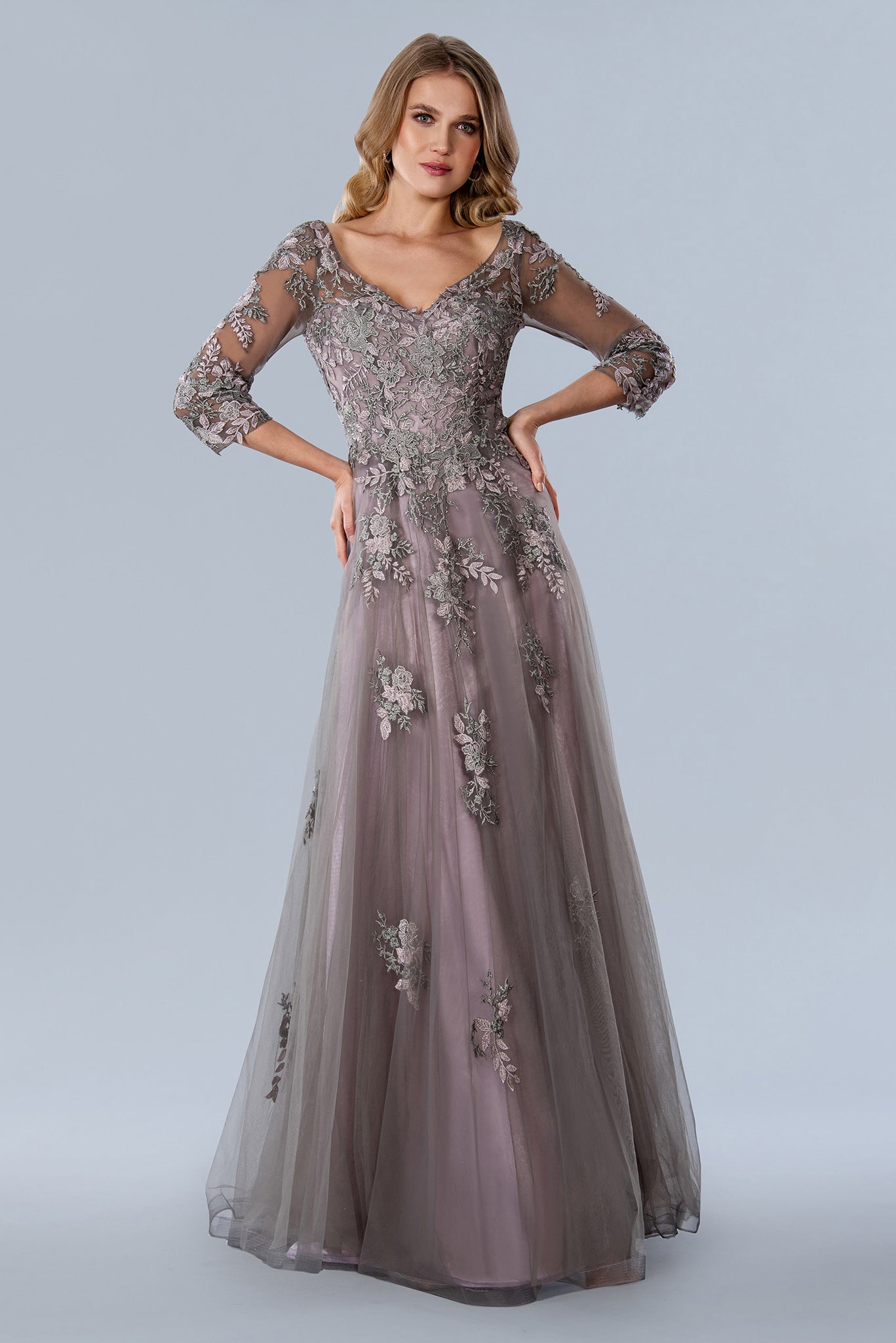 Multi Stella Couture 23352 Long Formal Mother of the Bride Dress for
