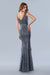 Formal Dresses Long Formal Overskirt Prom Dress Charcoal