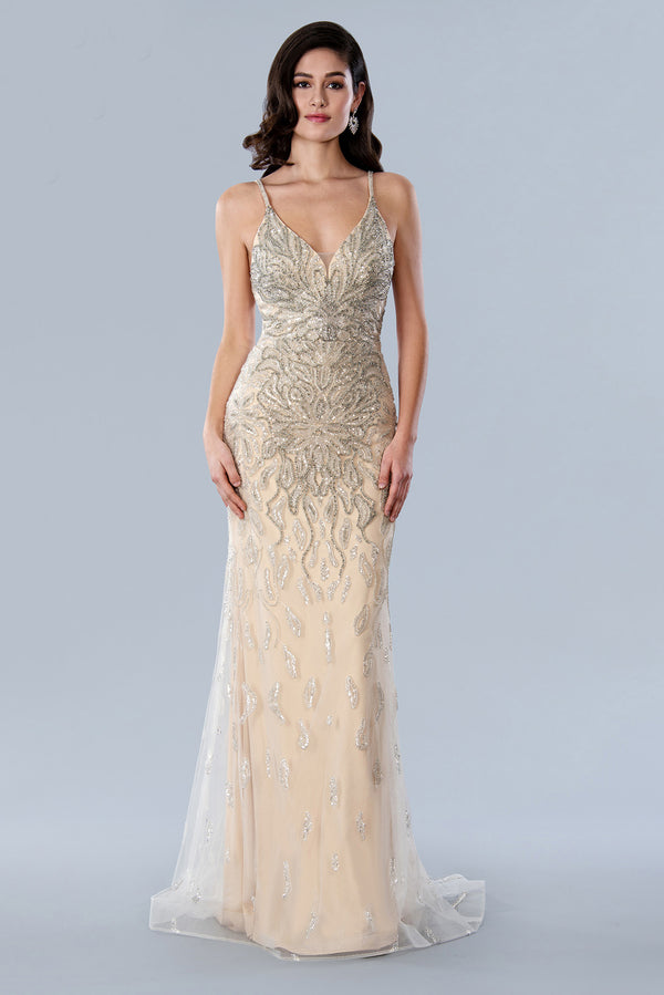 Stella Couture 23368 Long Formal Beaded Prom Dress