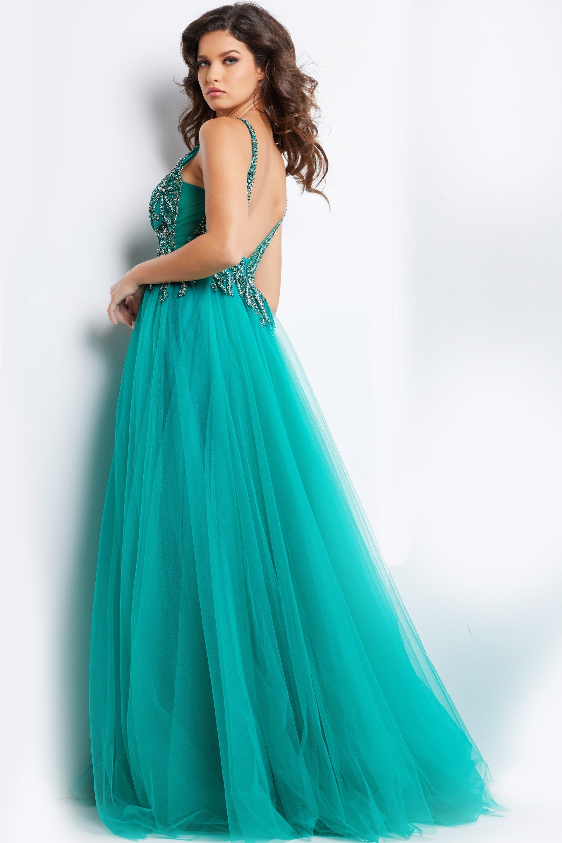 Emerald Jovani 23962 Long Formal Evening Prom Dress