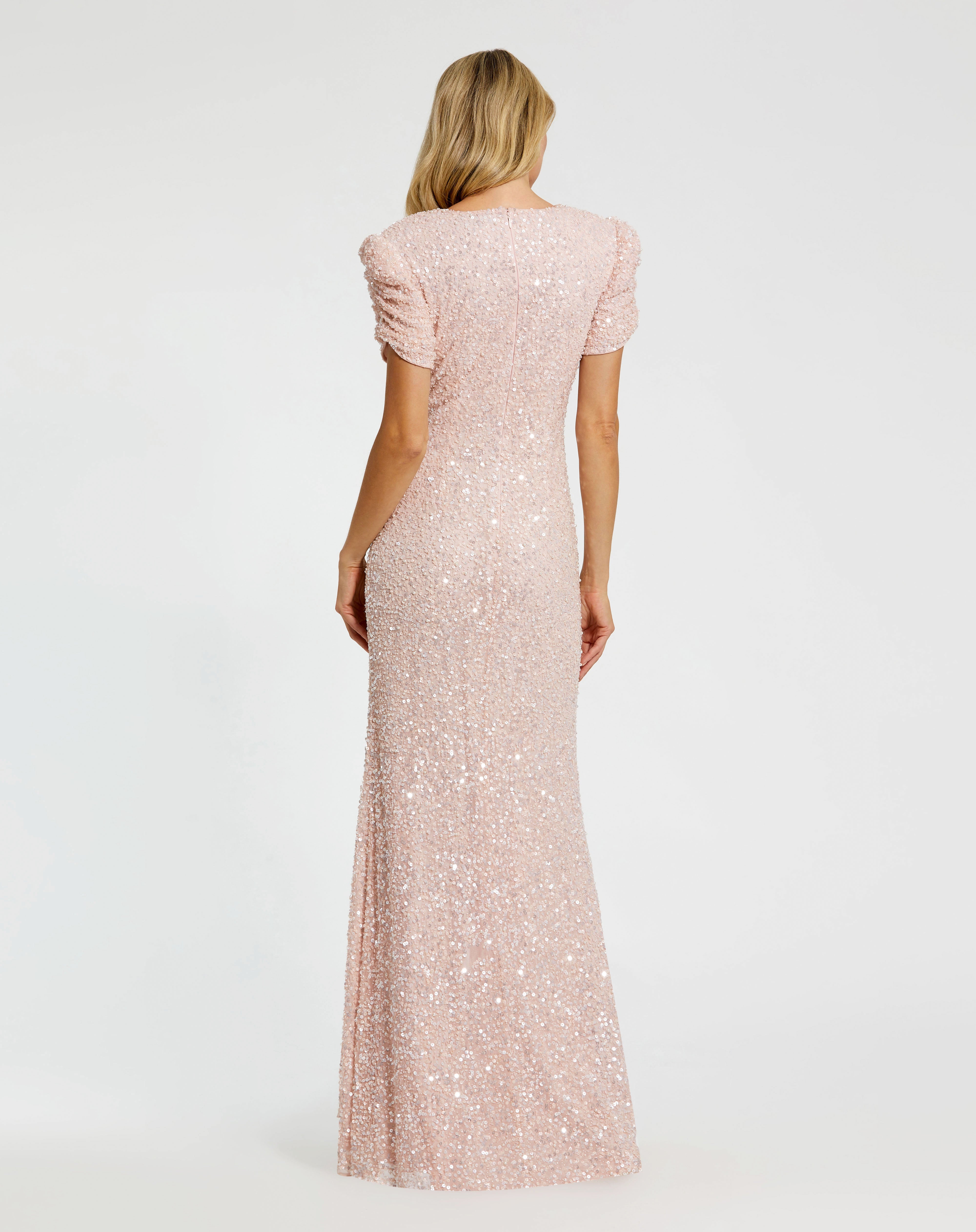 Formal Dresses Long Sequin Formal Evening Gown Blush