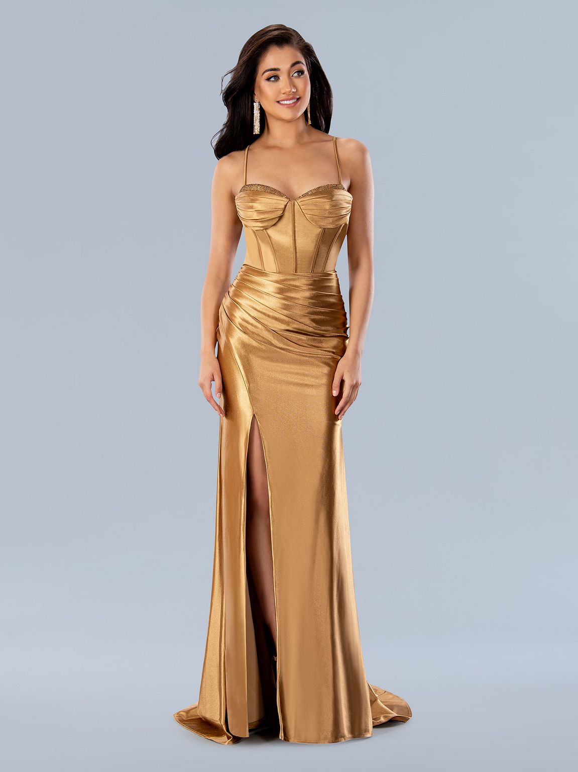 Red Stella Couture 24108 Prom Pleated Long Formal Dress for $349.99 ...