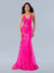 Prom Dresses Sequin Formal Long Prom Dress Fuchsia