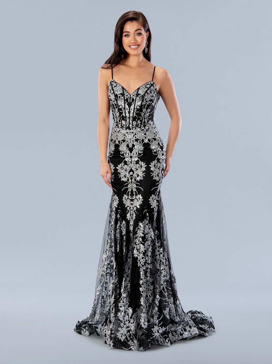 Prom Dresses Formal Long Sequin Prom Dress Silver