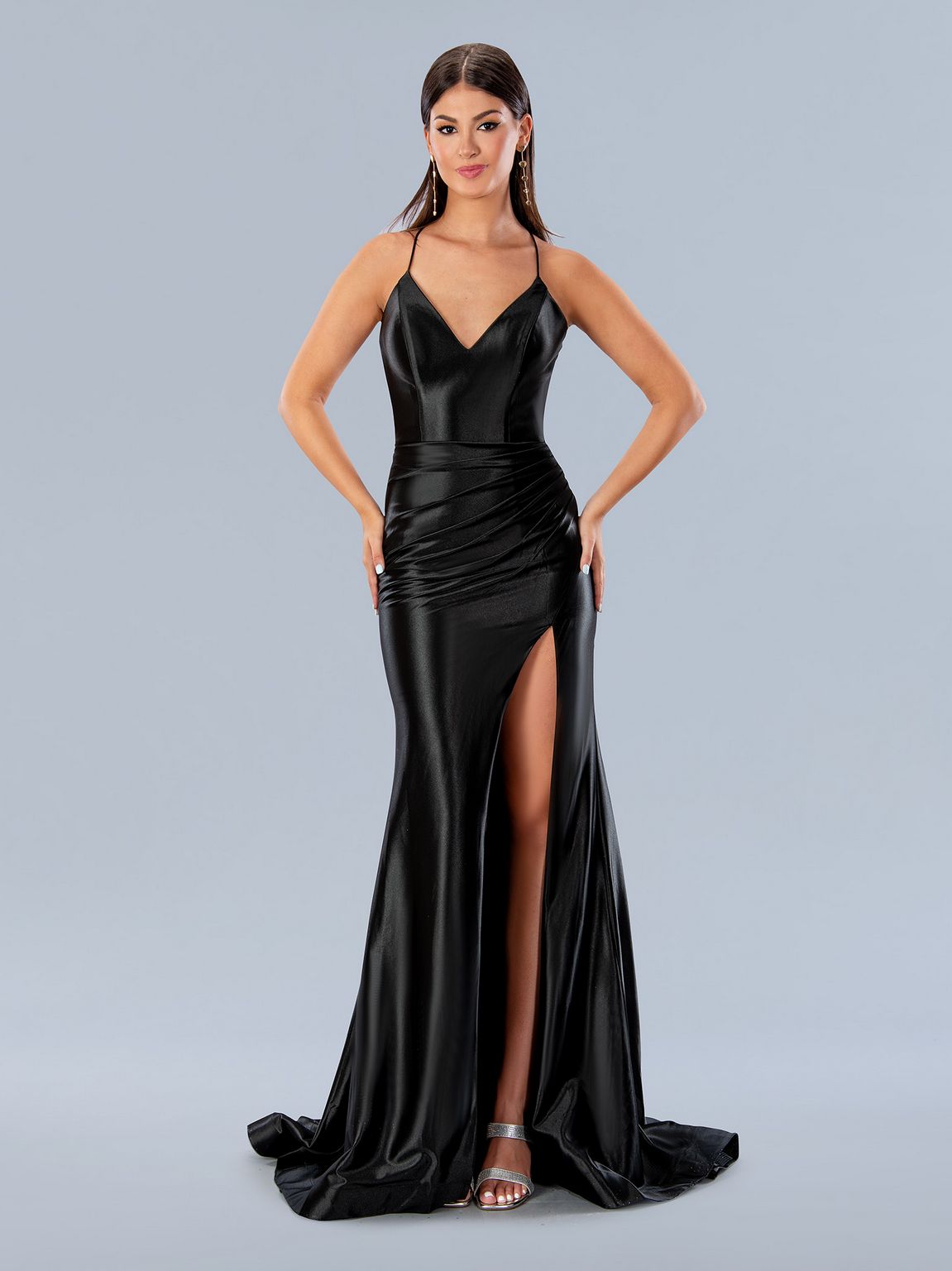 Prom Dresses Fitted Prom Long Formal Dress Black