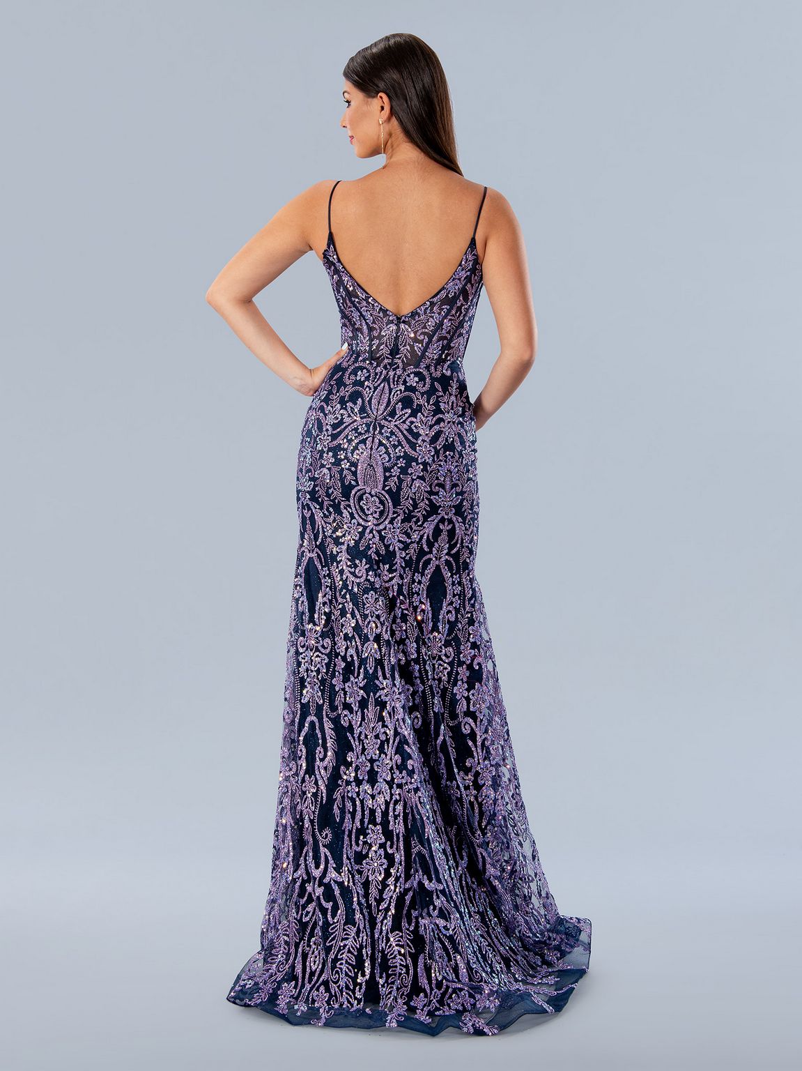 Stella Couture 24168 Prom Long Glitter Formal Dress