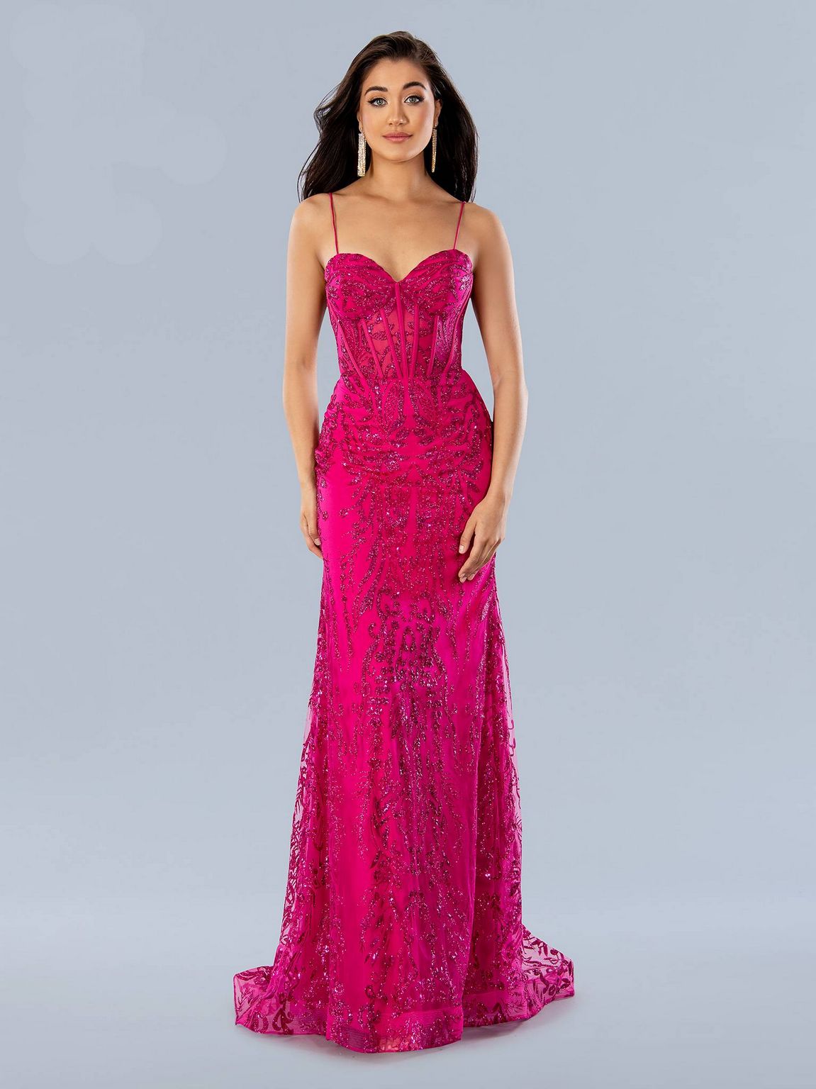 Stella Couture 24170 Long Beaded Formal Prom Dress