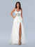 Prom Dresses Long Formal Floral Sequin Prom Dress Off White