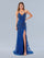Prom Dresses Formal Long Prom Floral Sequin Dress Royal