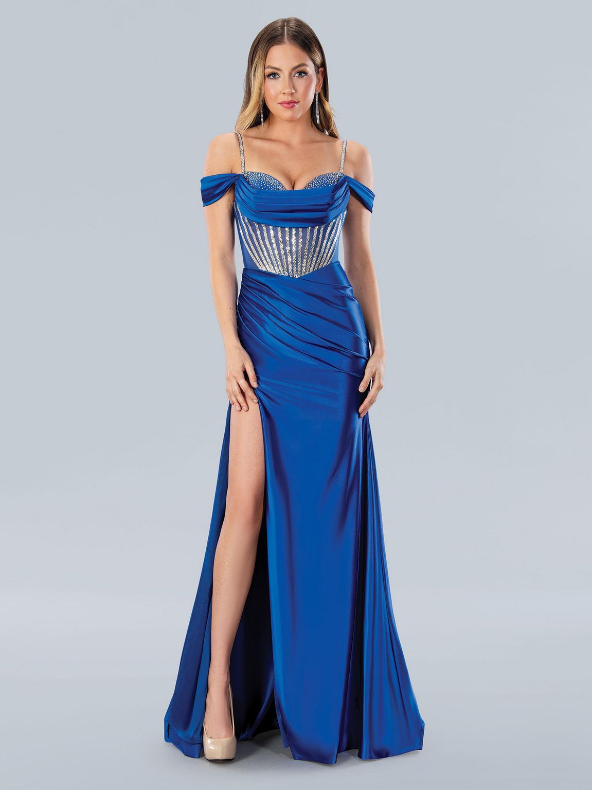Stella Couture 24190 Long Formal Prom Beaded Dress