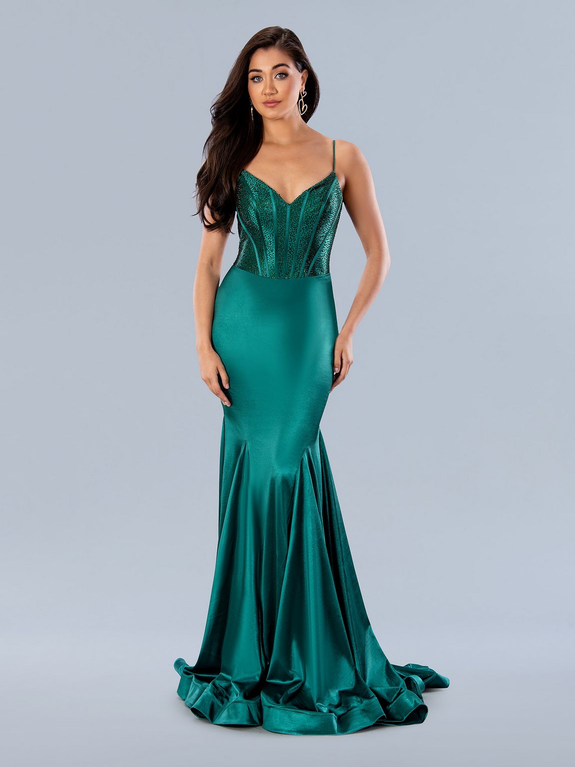 Prom Dresses Formal Long Prom Fitted Dress Green