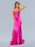 Prom Dresses Formal Long Prom Fitted Dress Fuchsia