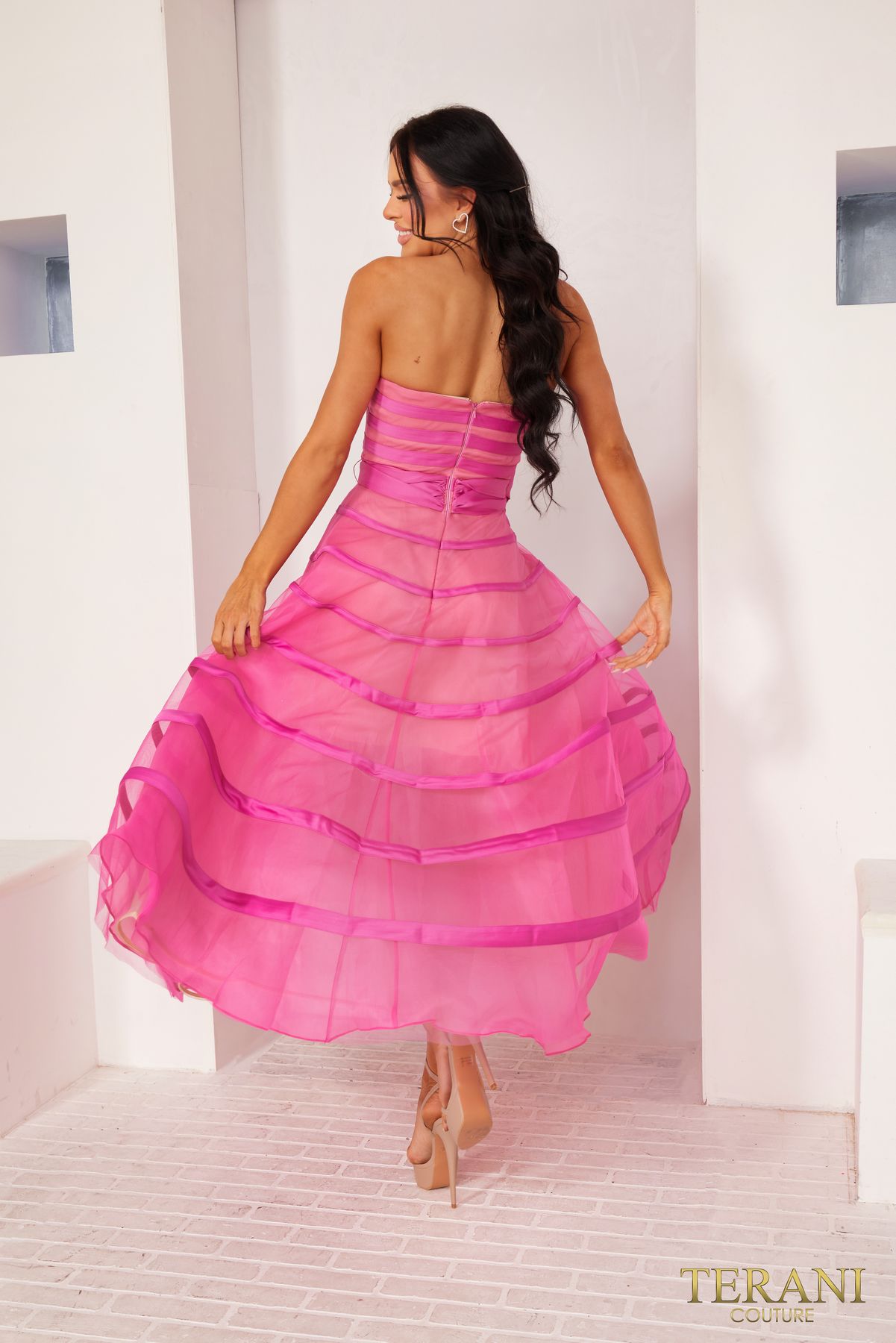 Terani Couture 241P2044 A Line Prom Gown