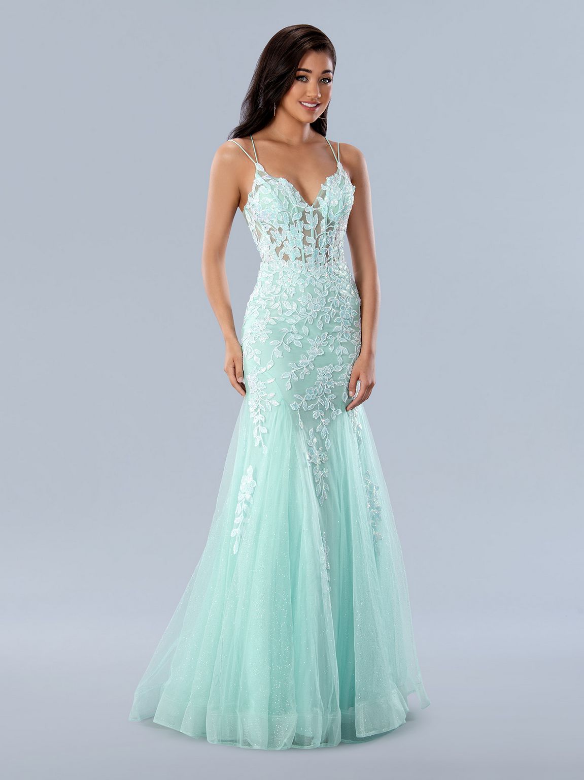 Aqua Stella Couture 24229 Long Formal Prom Glitter Dress for $419.99