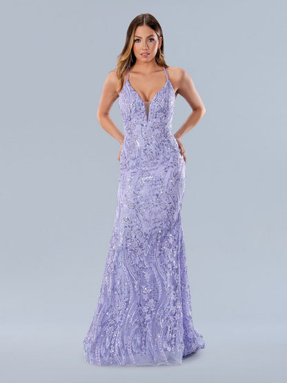 Prom Dresses Sequin Long Formal Prom Dress Lilac