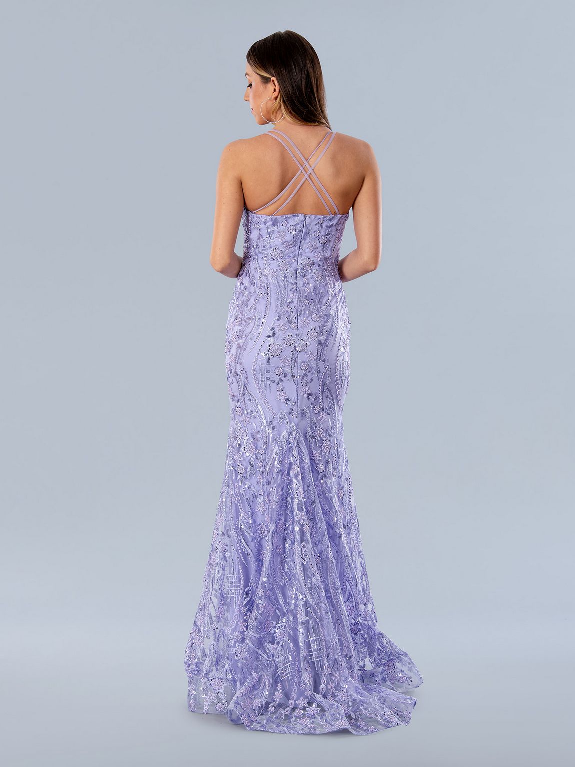 Lilac Stella Couture 24231 Sequin Long Formal Prom Dress - Prom Dresses ...