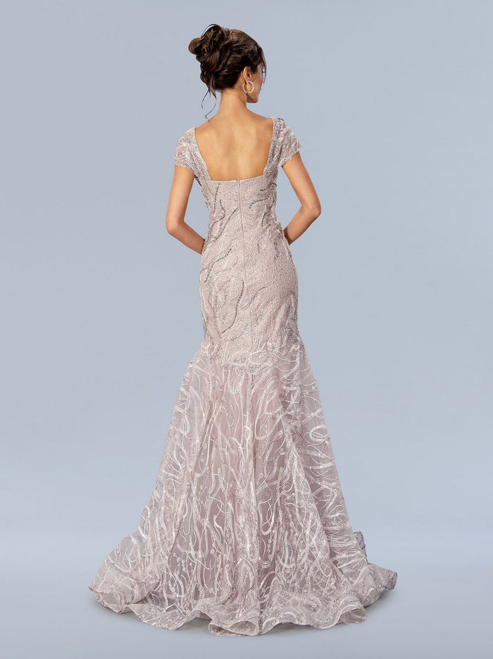 Mother of the Bride Dresses Long Formal Embellished Mother of the Bride Dress Blush