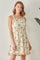 Cocktail Dresses Short Floral Merrow Ruffle Dress Ivory