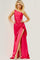Prom Dresses Long Formal One Shoulder Prom Dress Hot Pink