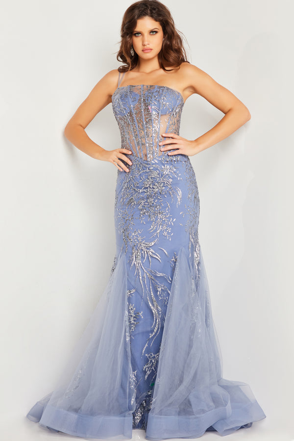 Jovani 26112 Corset Bodice Mermaid Long Formal Prom Dress