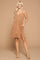 Cocktail Dresses Short Spaghetti Strap Pocket Dress Mocha