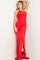 Prom Dresses Ruched Fitted Long Formal Prom Dress Red