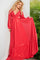 Prom Dresses Long Sleeve Ruched Formal Prom Dress Coral