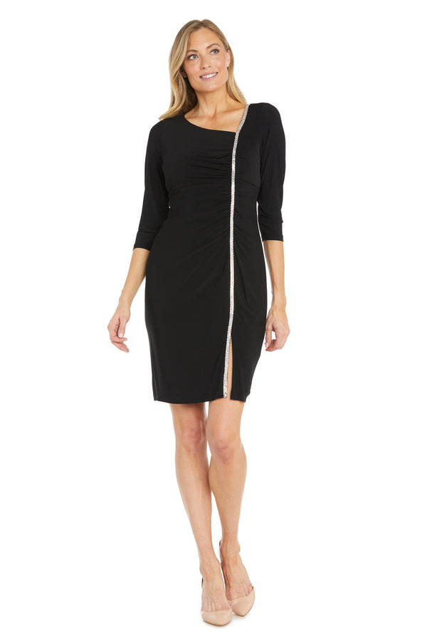 Short Fitted Dress Cocktail Knee Length R&M Richards 2635