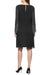 Cocktail Dresses Short Scoop Neck Embellished Sleeve Dress Black