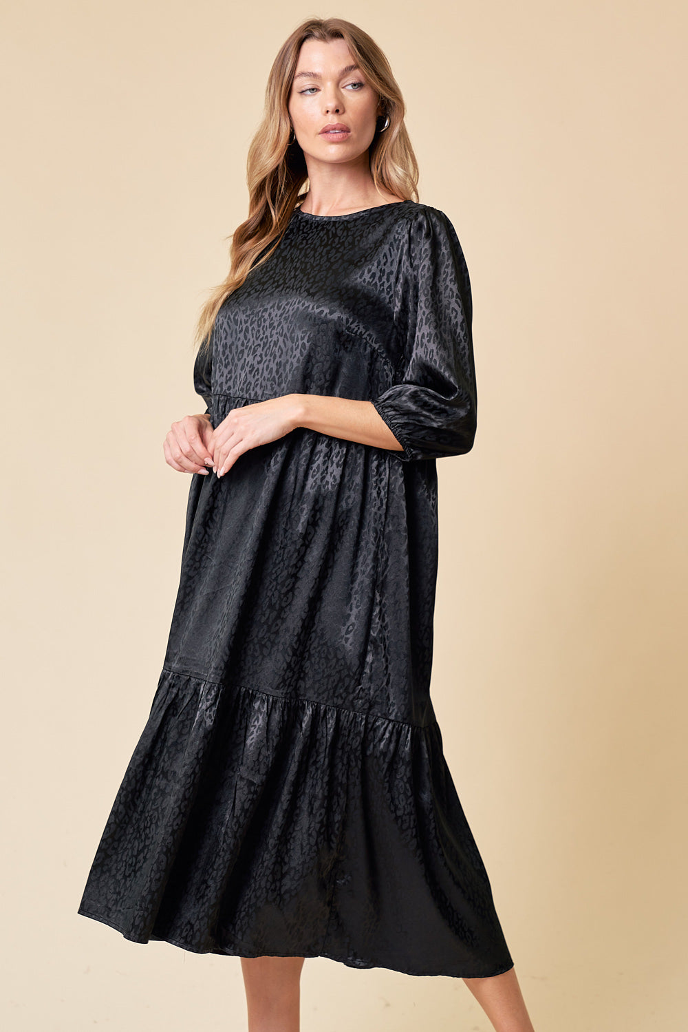 black turtleneck dress women The Turtleneck Dress in Black S main image 0