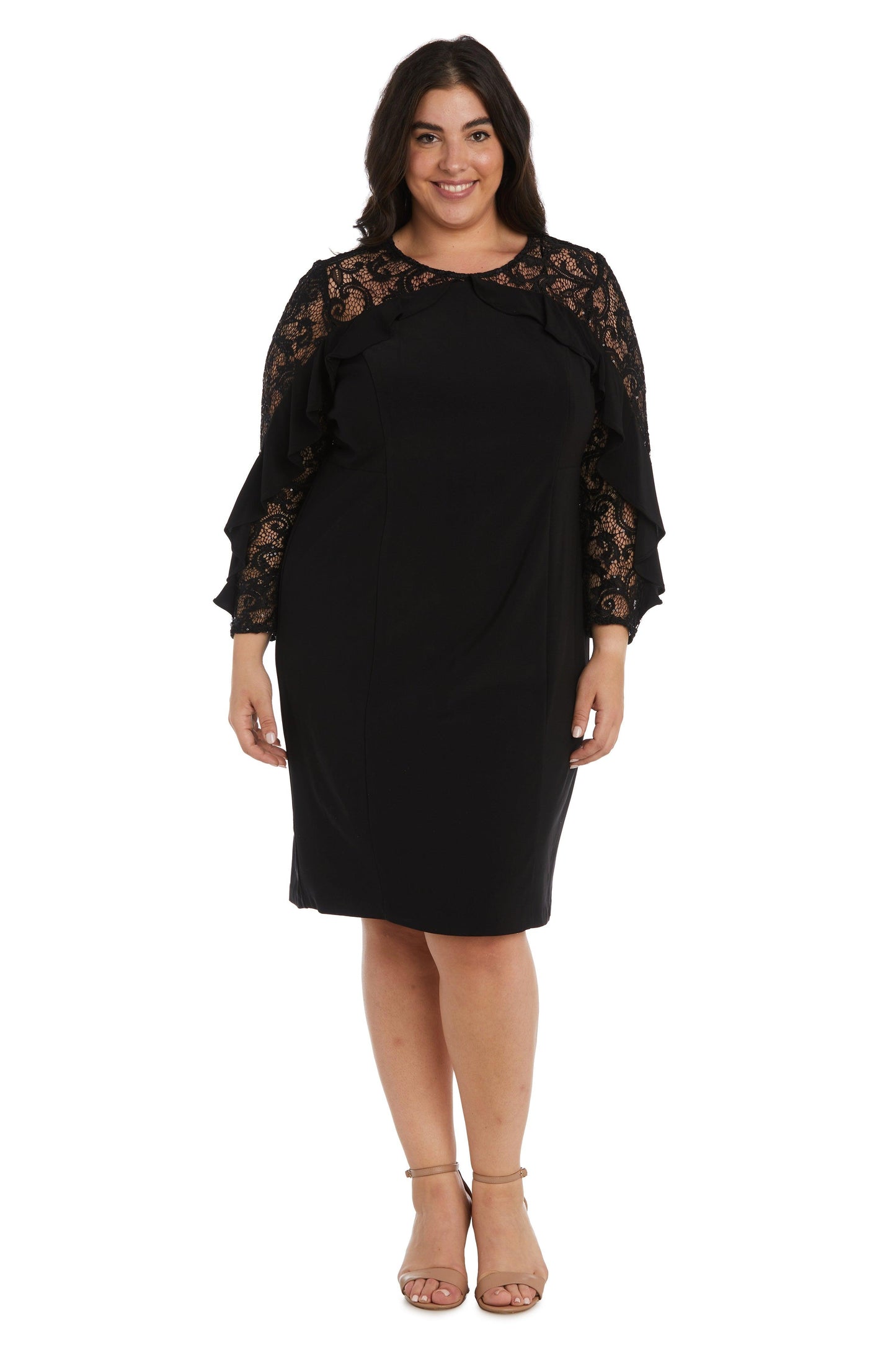 R&M Richards 2679W Short Plus Size Cocktail Dress