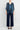 Pant Suit Metallic Top Mid Waist Jersey Pant Set Navy Multi