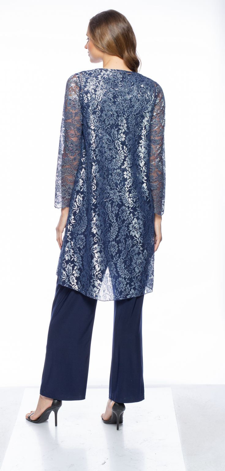 Marina Long Sleeve Lace Jacket Top 3 Piece Pant Set for $189.99 – The ...