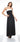 Formal Dresses Long Strapless Crepe Dress Black Ivory
