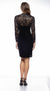 Cocktail Dresses Lace Long Sleeve Short Dress Black