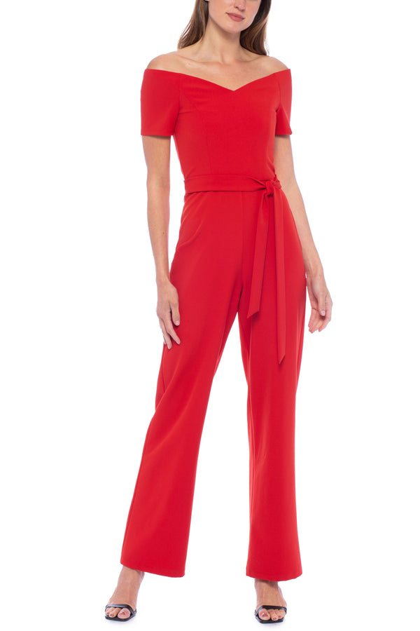 Marina Red XS Formal Jumpsuit Sale